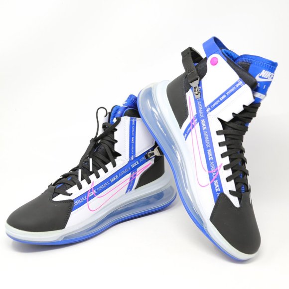 Nike Air Max 720 Saturn White Pink Black Blue - Picture 7 of 8